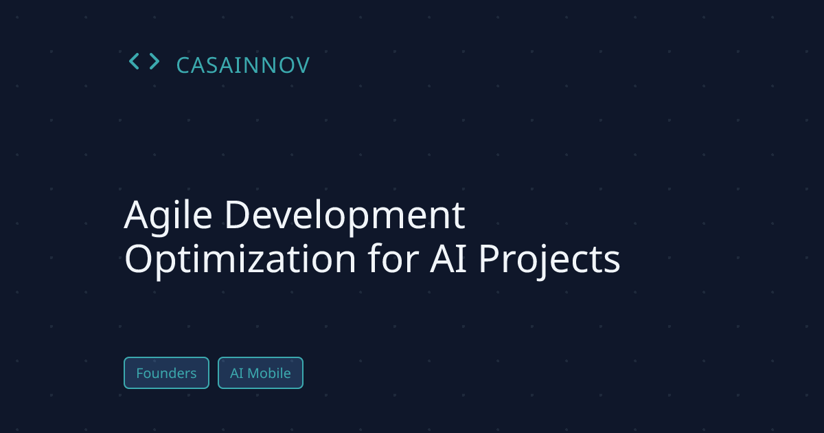 Agile Development for AI Projects