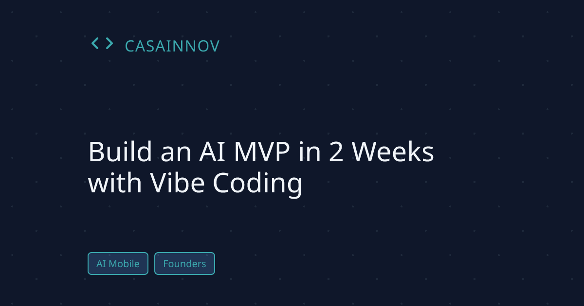 Build an AI MVP in 2 Weeks