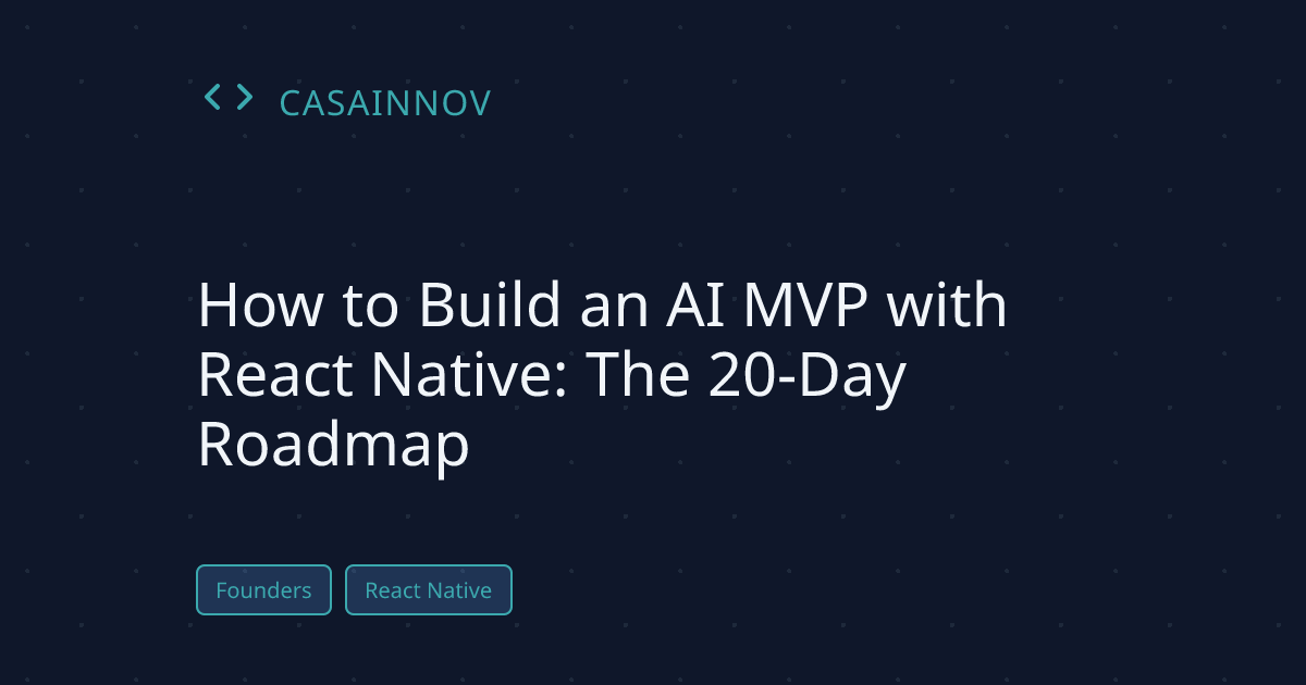 Build an AI MVP with React Native