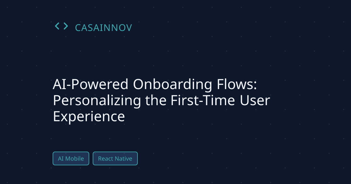 AI-Powered Onboarding Flows