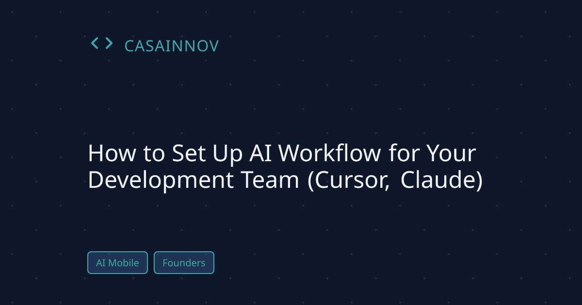 AI Workflow Setup for Development Teams