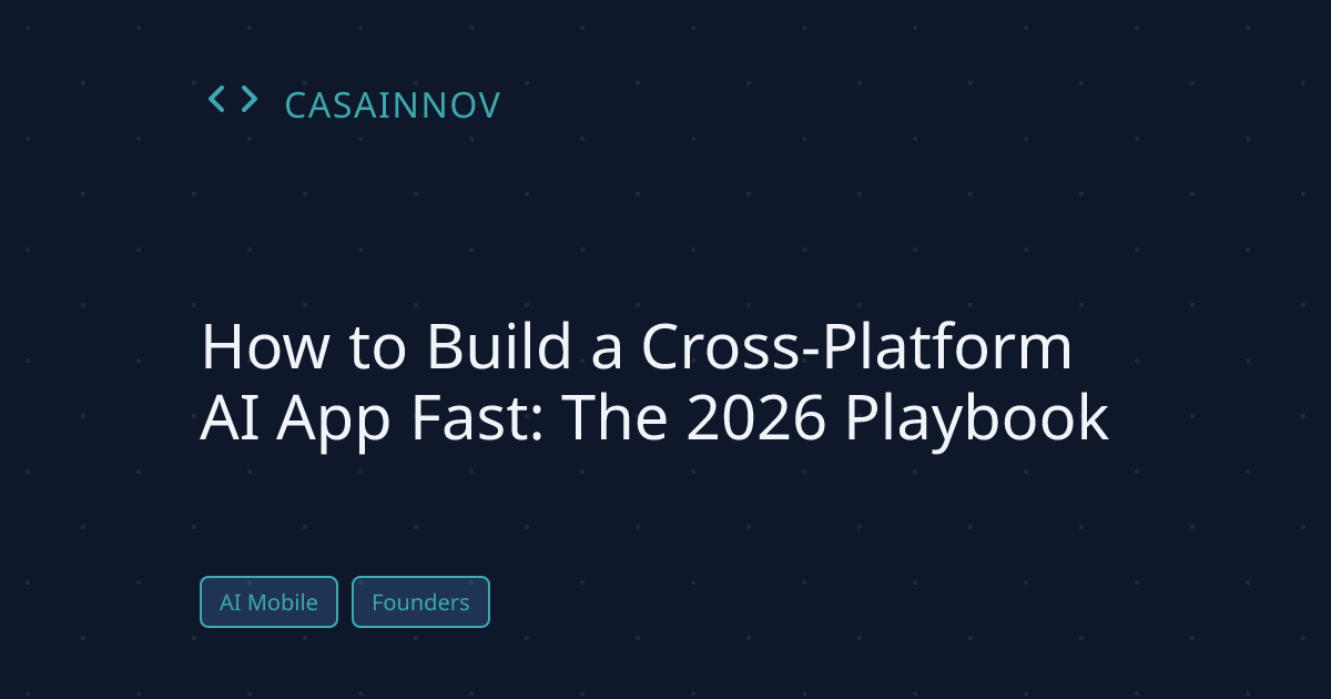 Build Cross-Platform AI App Fast
