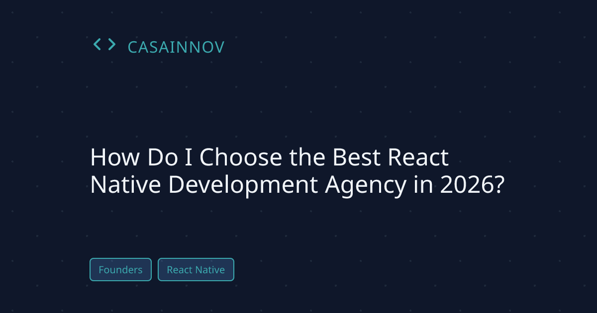 React Native Development Agencies Guide 2026