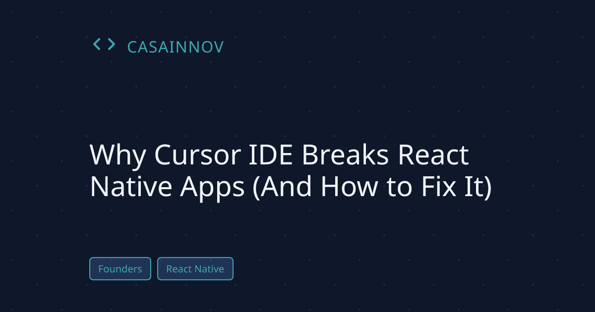 Cursor IDE React Native Guide
