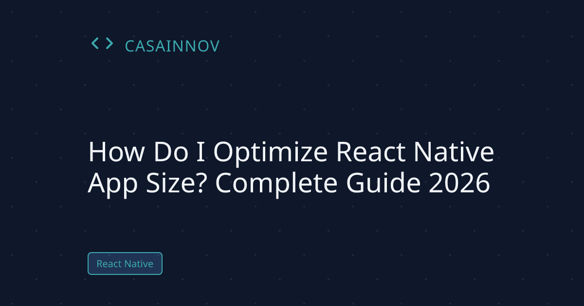 Mobile App Size Optimization