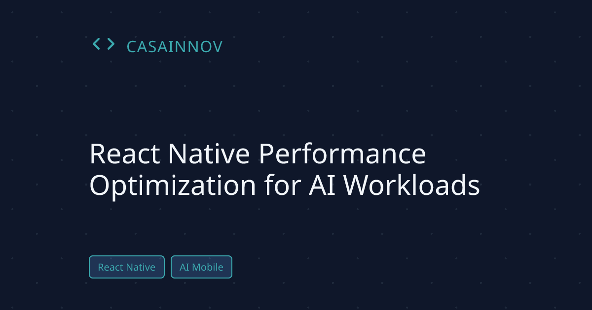 React Native Performance Optimization